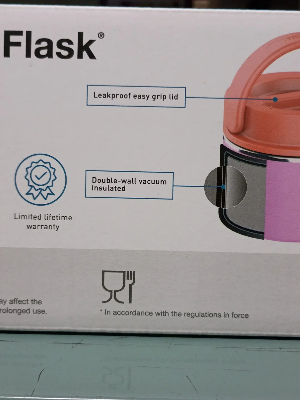 2 Pink and Coral Ergonomic Handle Lunch Container And Purple And Blue